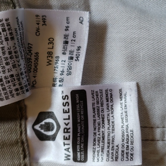 LEVI'S 559 Relaxed Straight Khaki Olive color 38W x 30L EUC - Picture 5 of 6